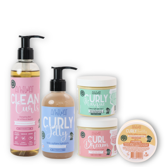 Routine cheveux Frisés